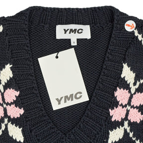 YMC Navy Multi Heidi Vest S