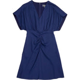 Wyse Navy V-Neck Dress