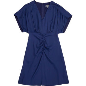Wyse Navy V-Neck Dress