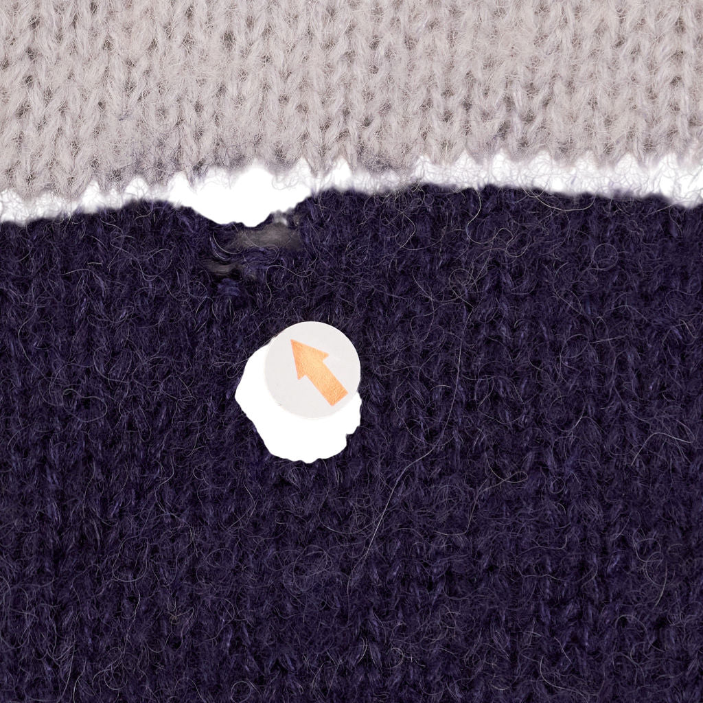 Hush Blue Striped Knit Jumper