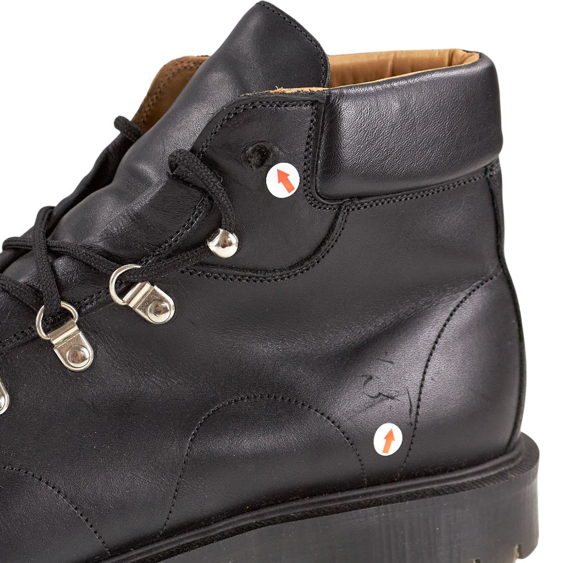 YMC Black Leather Hiking Boots