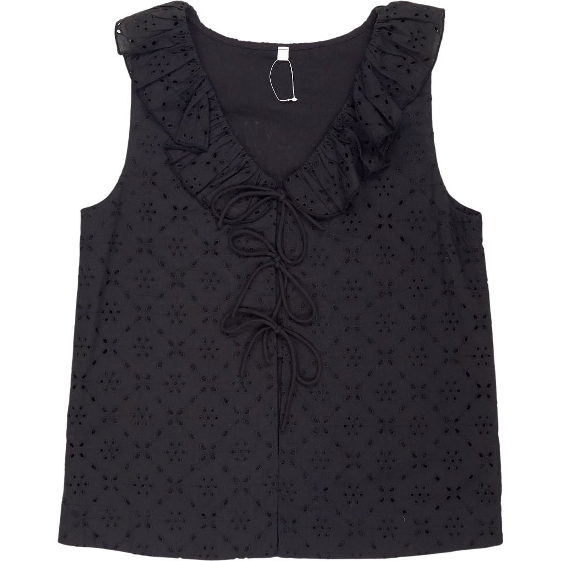 OMNES Black Rachael Cotton Top