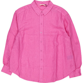 Hush Pink Heather Relaxed Linen Shirt