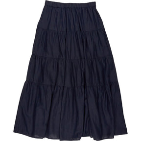 Hush Navy Linen Branwen Skirt