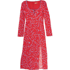 Kitri Red Rhonda Trail Print Dress