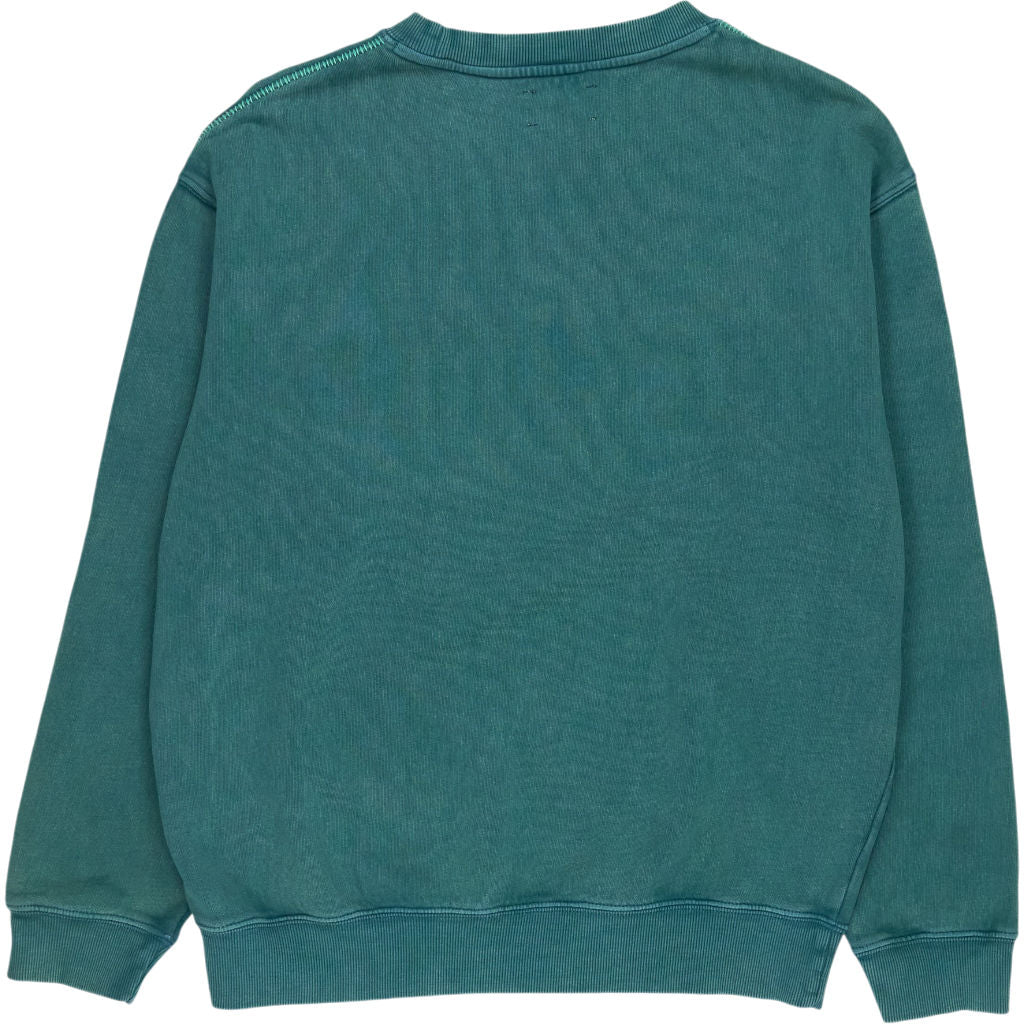 Hush Deep Aqua Contrast Stitch Sweatshirt