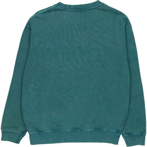 Hush Deep Aqua Contrast Stitch Sweatshirt