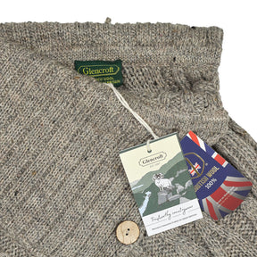 Glencroft Beige Wool Poncho