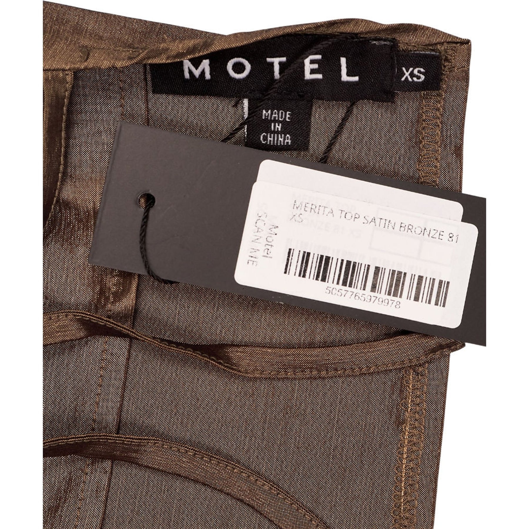 Motel Bronze Satin Merita Top