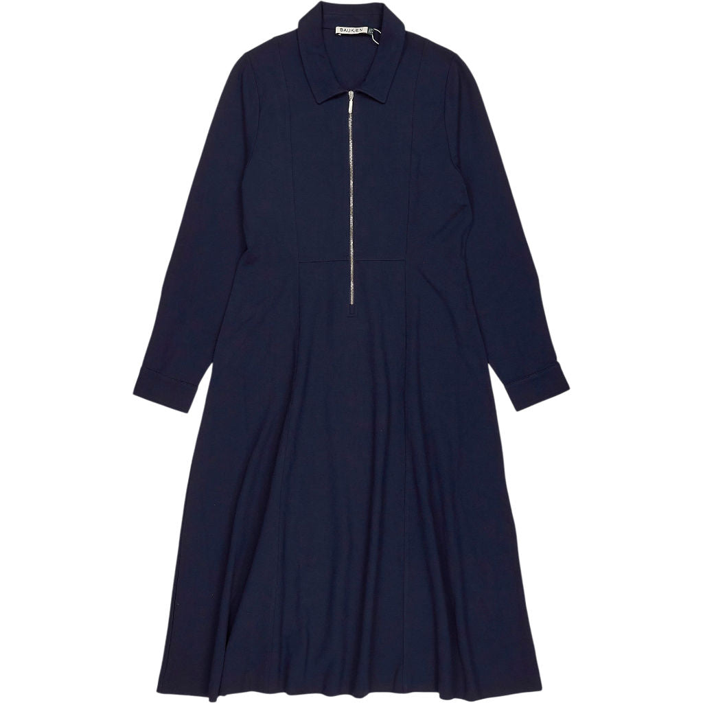 Baukjen Navy Mariposa Ponte Midi Dress