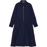 Baukjen Navy Mariposa Ponte Midi Dress