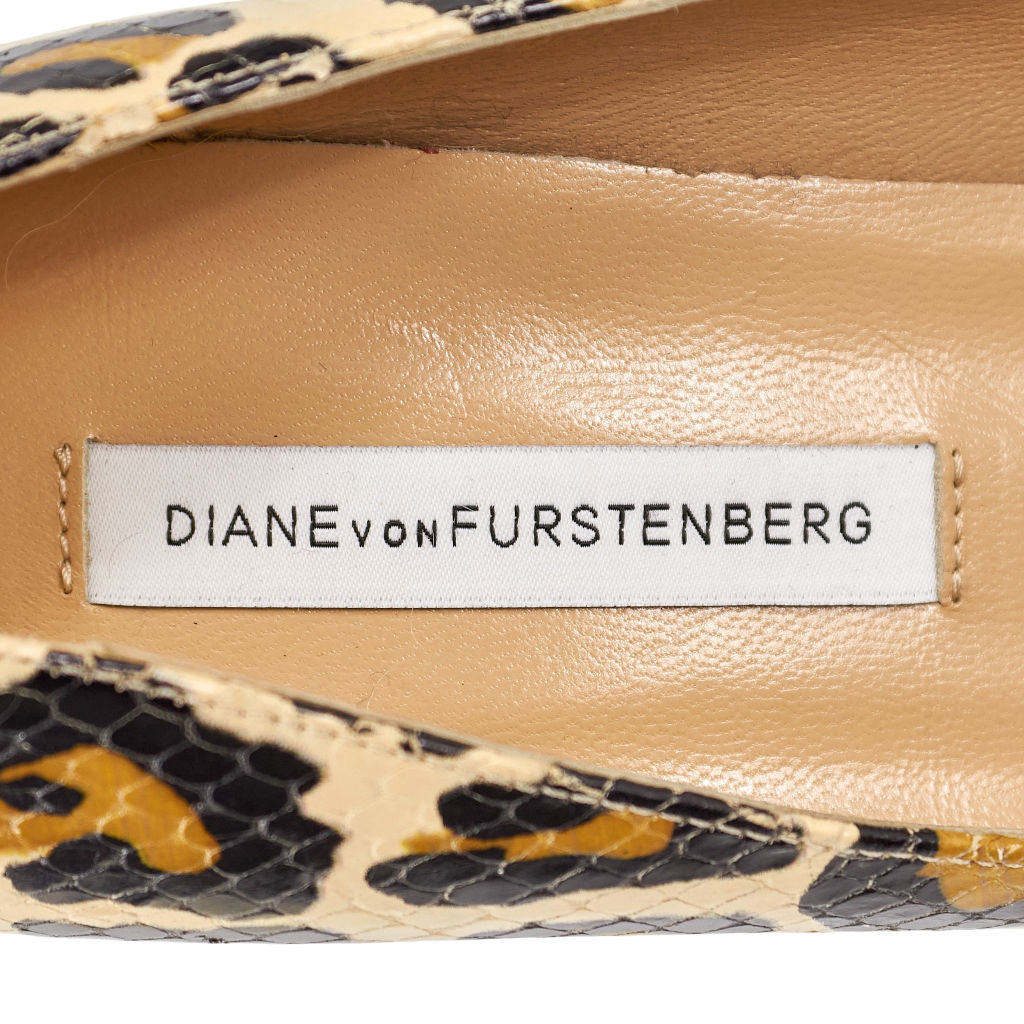 Diane von Furstenberg Leopard Print Heels