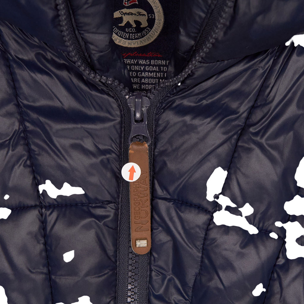 Geographical Norway Navy Puffer Jacket