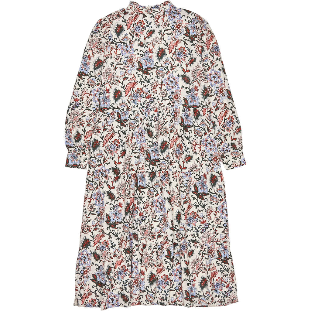 Baukjen Khaki Folk Floral Arlette Dress
