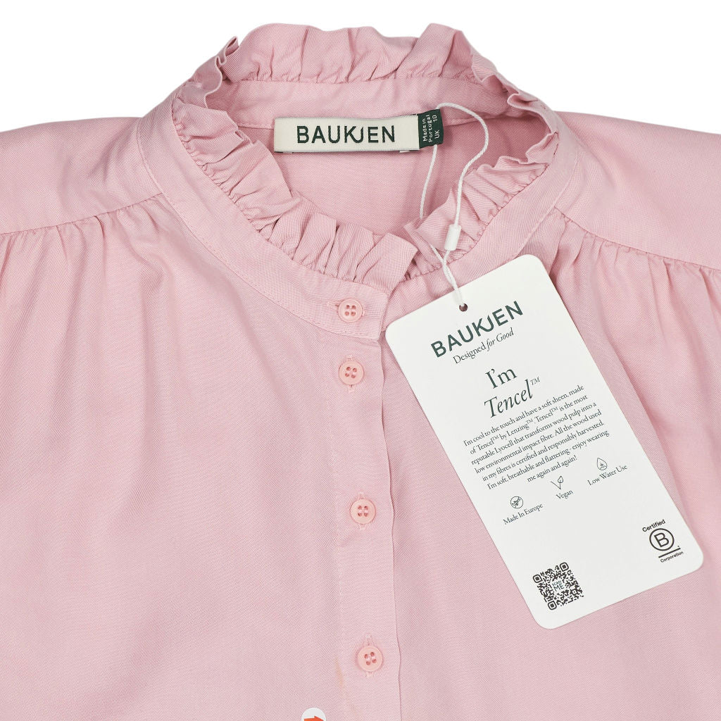 Baukjen Pink Tara Frill Neck Blouse