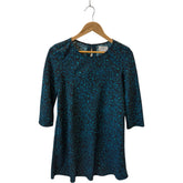 Hush Blue Leopard Print Mini Dress