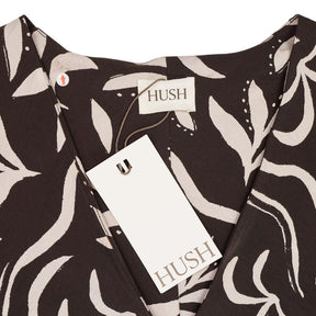Hush Chocolate Palm Print Midaxi Dress