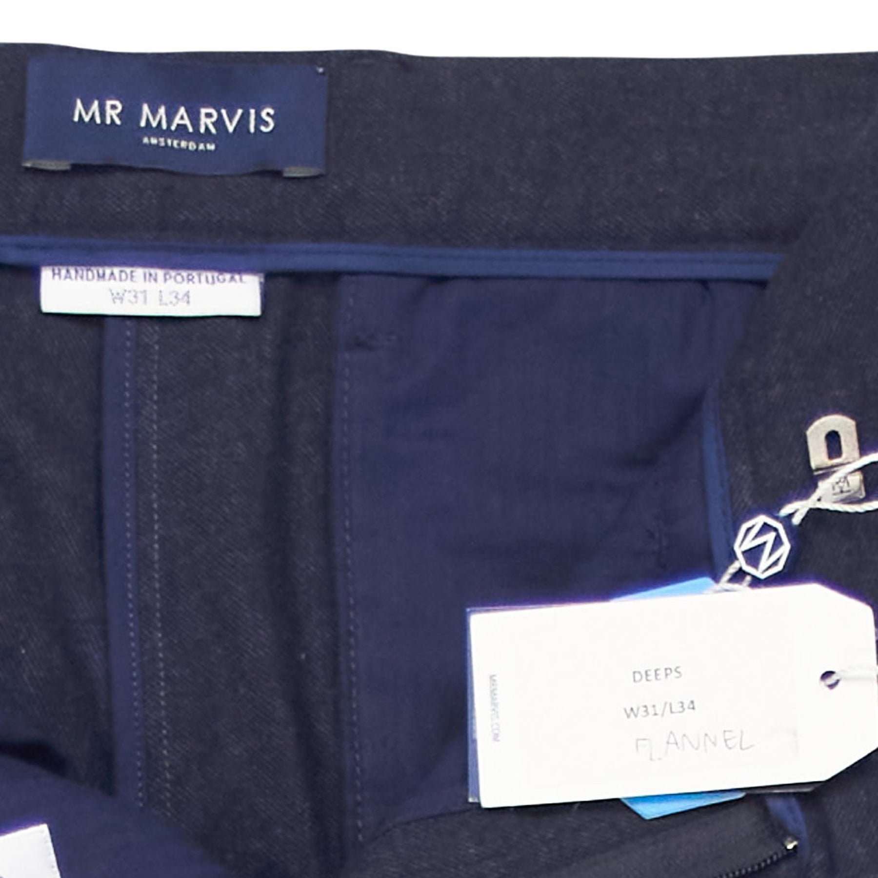 Mr Marvis Navy Flannel Trousers