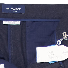 Mr Marvis Navy Flannel Trousers