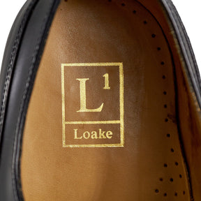 Loake Black Leather 300BRG Oxford Shoes