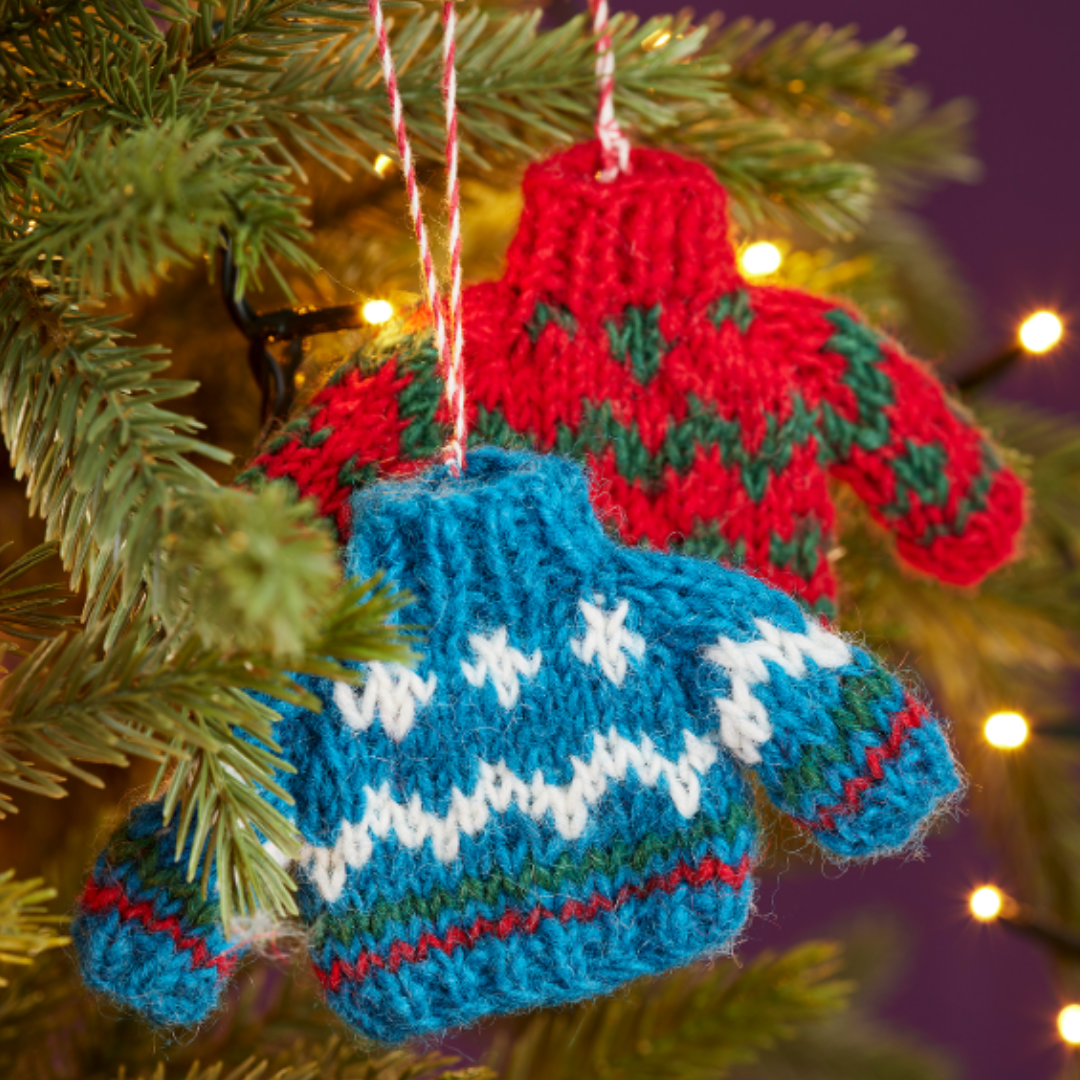 Fair Isle Wool Jumper Decoration (2 pack)