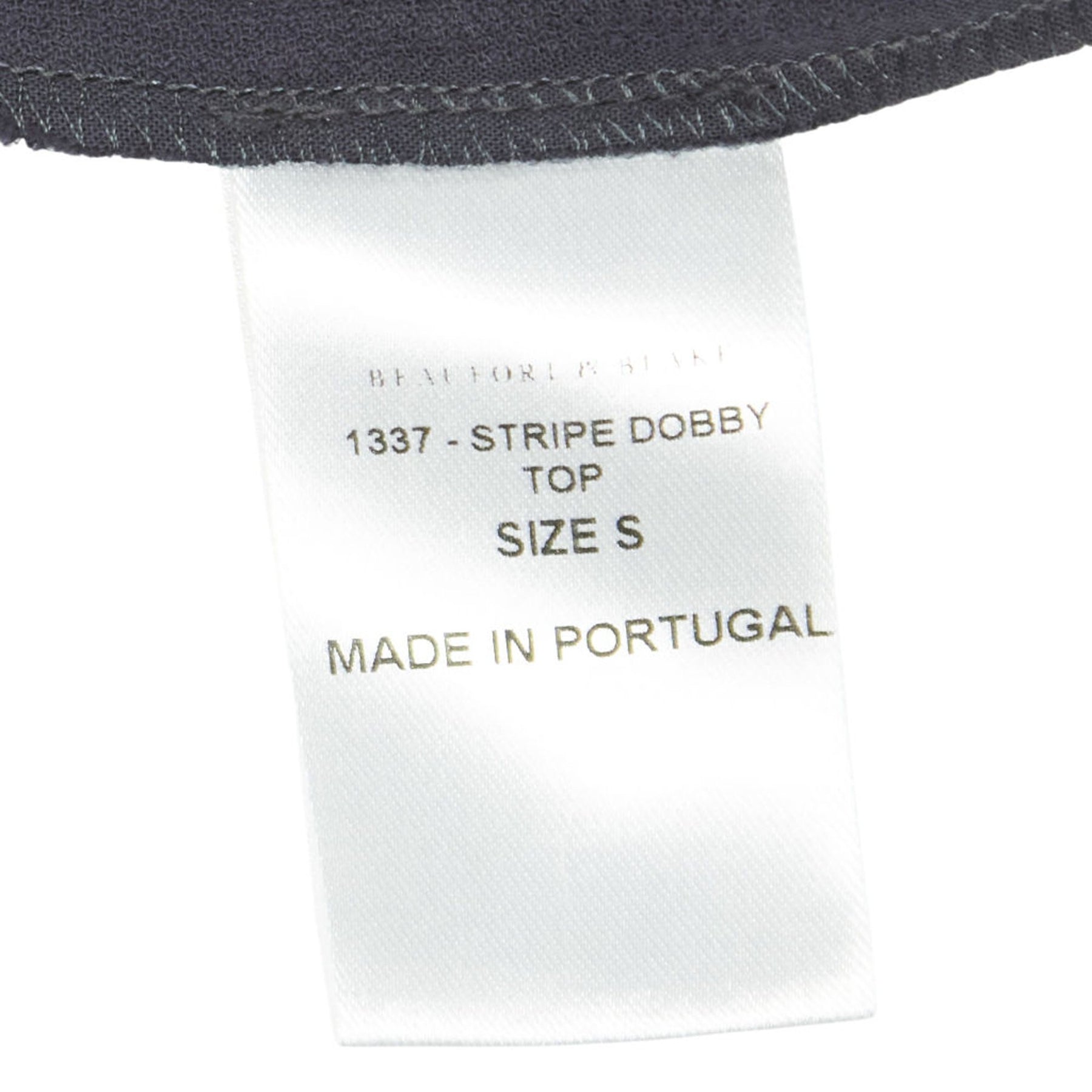 Beaufort & Blake Navy Stripe Dobby Top