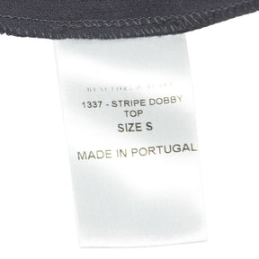 Beaufort & Blake Navy Stripe Dobby Top