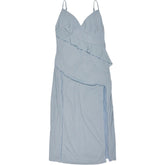 Motel Blue Jacy Ruffle Midi Dress
