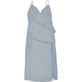 Motel Blue Jacy Ruffle Midi Dress
