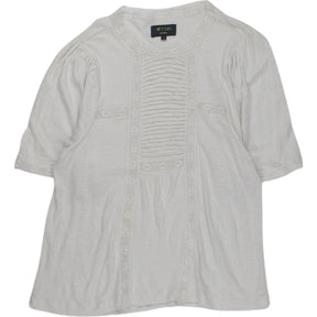Wyse London White Lace Detail Top