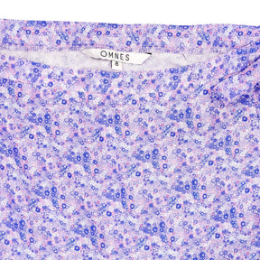 Omnes Purple Floral Midi Skirt
