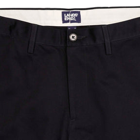 Lands' End Black Straight Fit Trousers