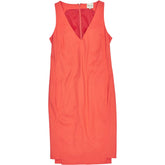 Reiss Aderyn Orange Sleeveless Sheath Dress