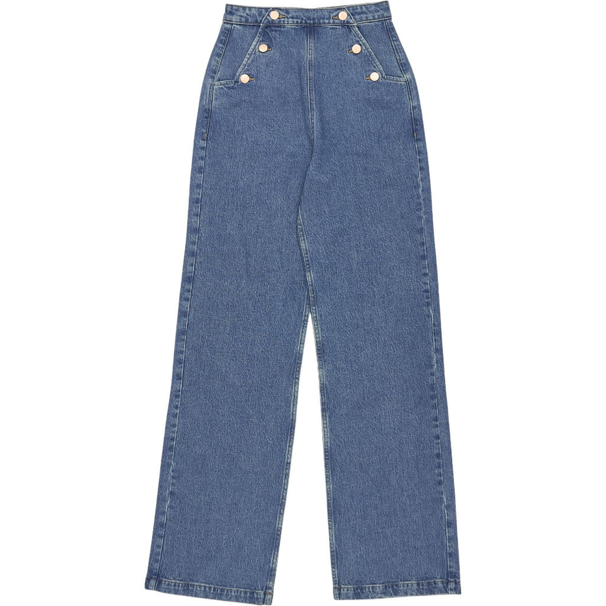 seventy + mochi Denim Blue Sailor Trousers
