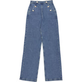 seventy + mochi Denim Blue Sailor Trousers