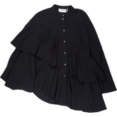 Osman Black Tiered Shirt
