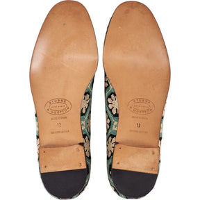 Stubbs & Wootton Turquoise Mosaic Slippers