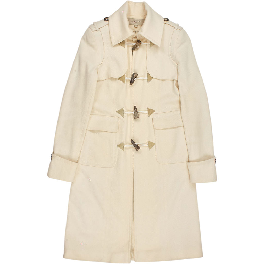 Karen Millen Cream Wool Duffle Coat