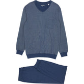 Schiesser Blue Comfort Fit Pajama Set