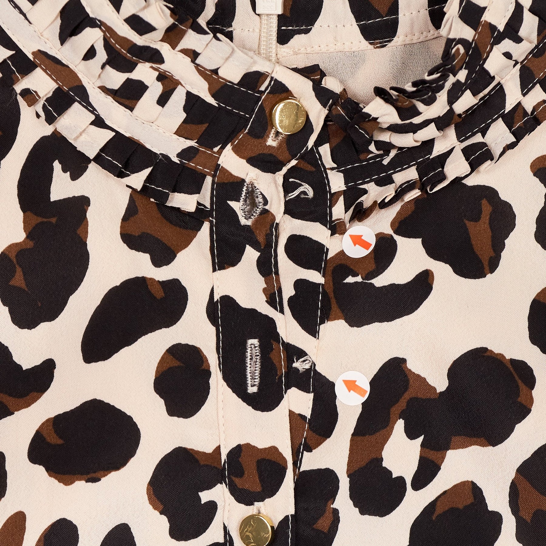 Damsel Leopard Print Frill Dress