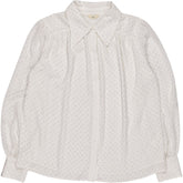 Hush White Pointy Collar Hot Studs Shirt