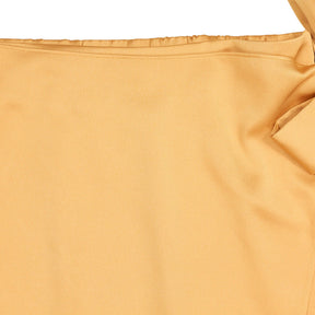 Lands' End Mustard Bow Pencil Skirt