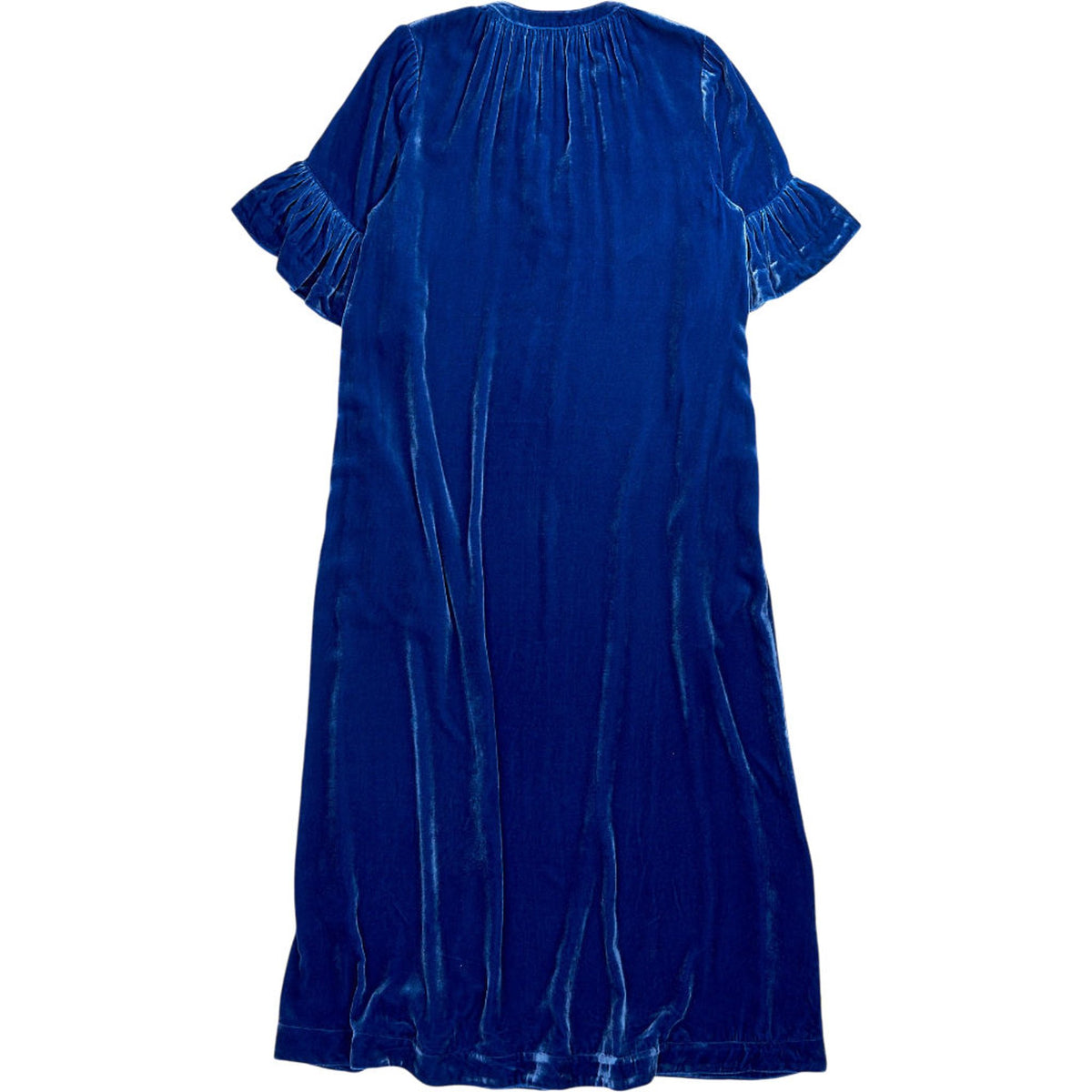 NRBY Blue Velvet Midi Dress