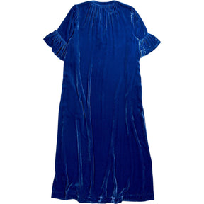 NRBY Blue Velvet Midi Dress