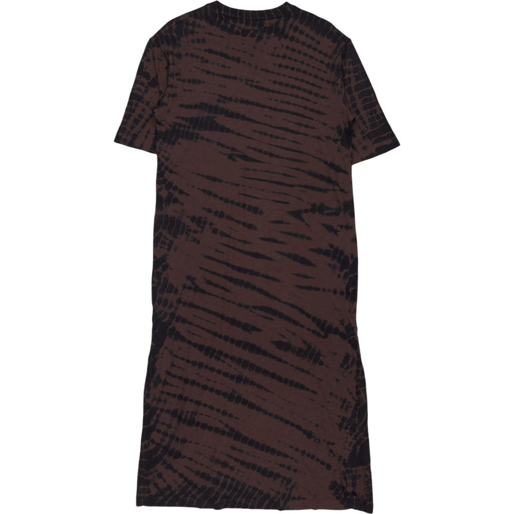 Hush Brown Black Tie-Dye T-Shirt Dress