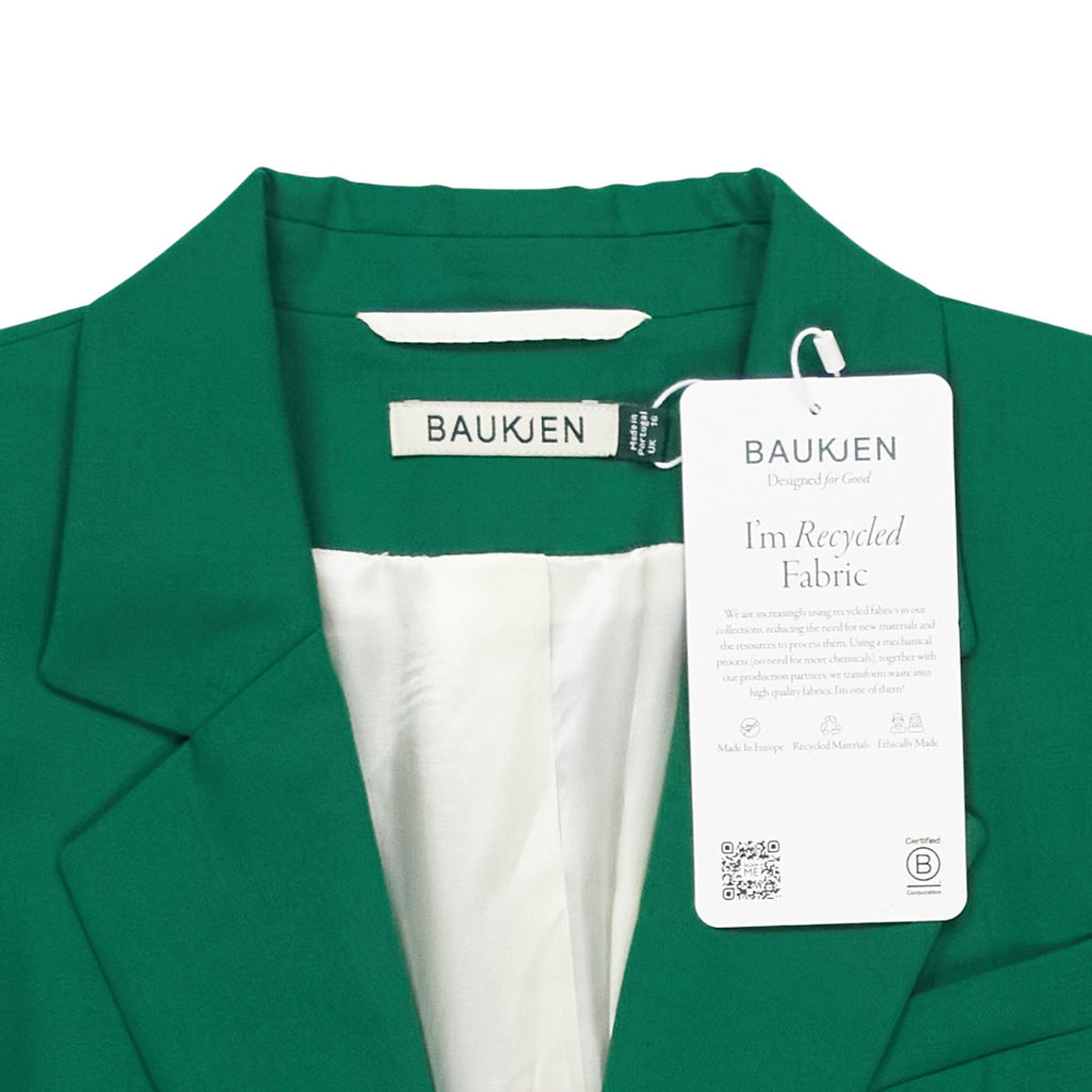 Baukjen Emerald Green Fera Recycled Blazer