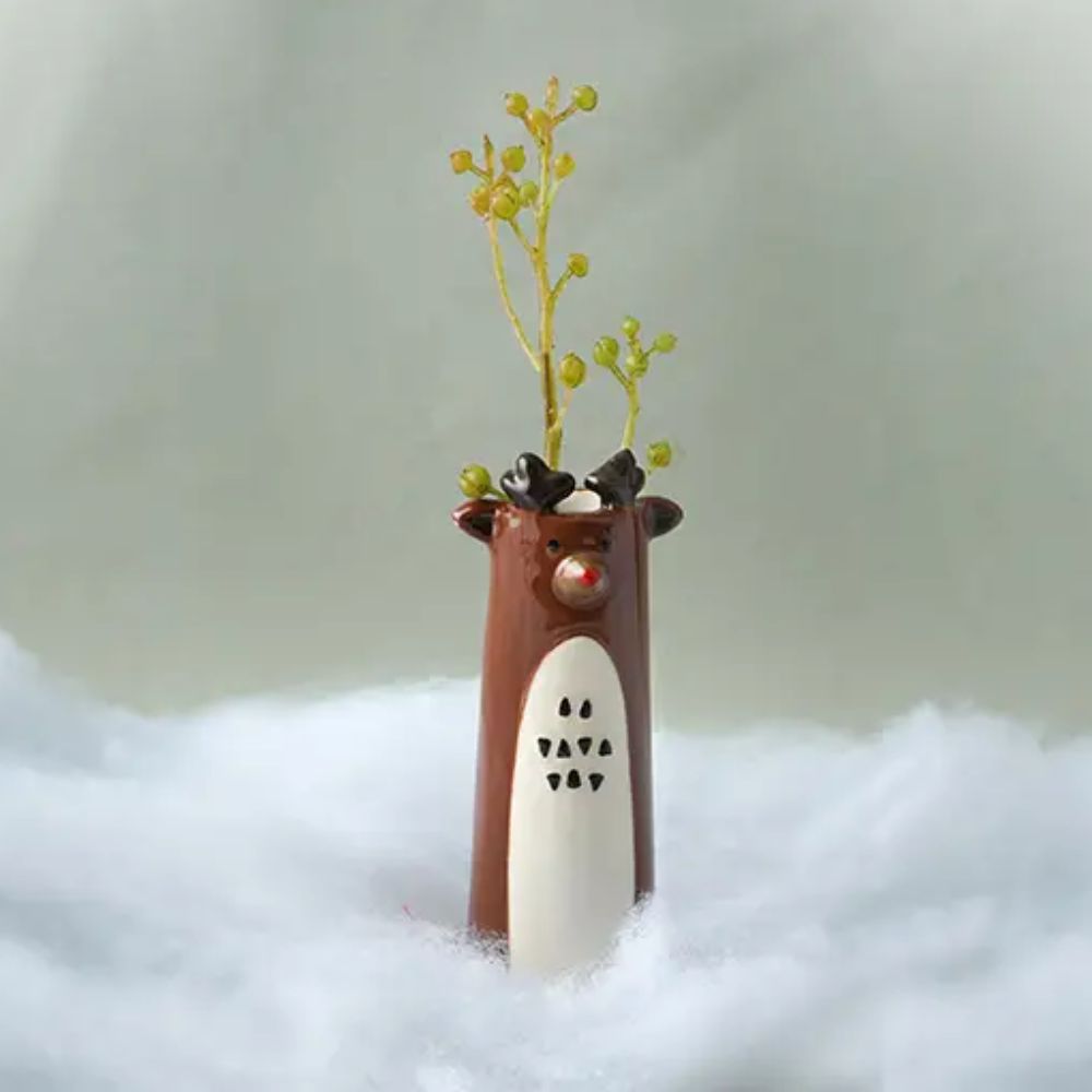 Reindeer Bud Vase