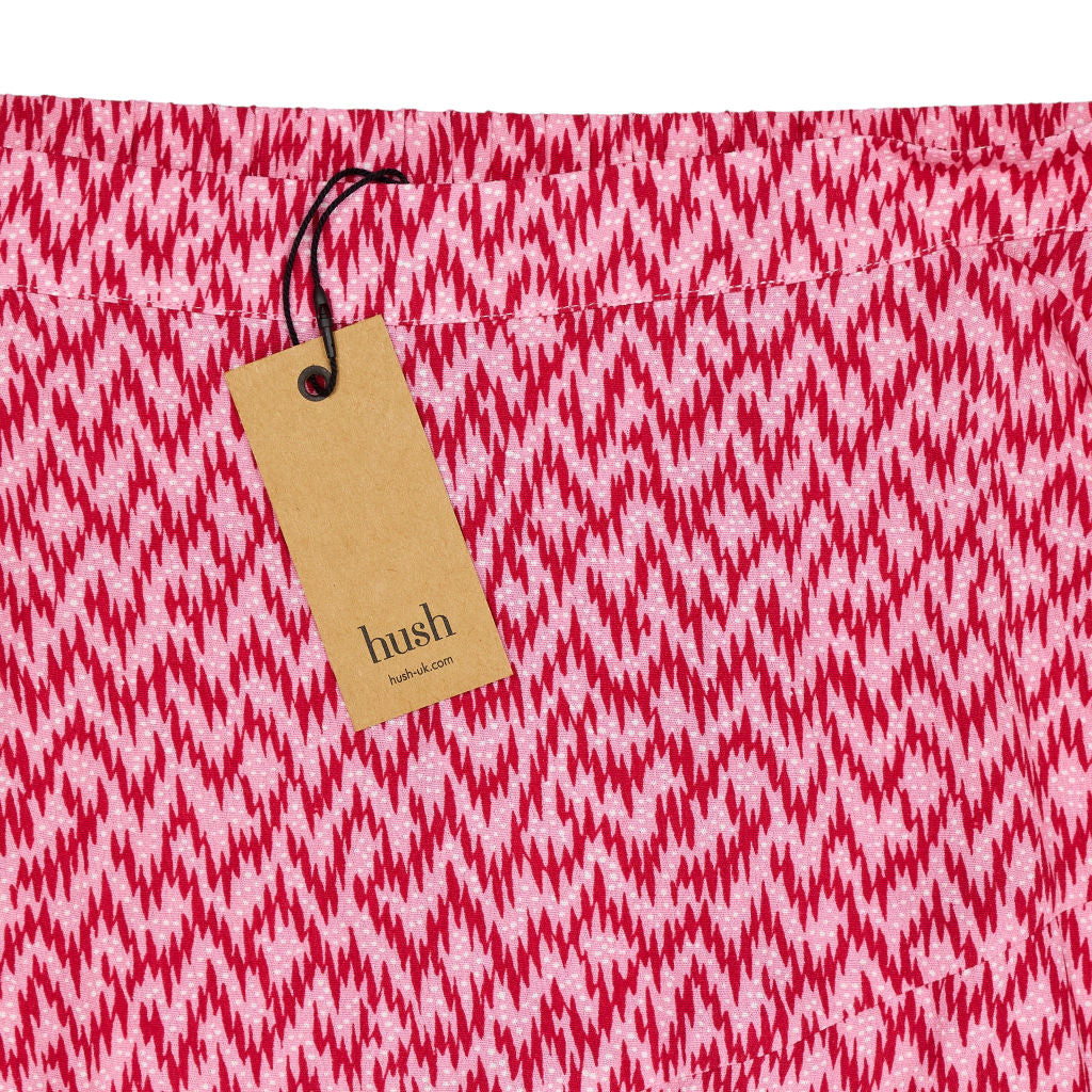 Hush Pink Zig Zag Midi Skirt