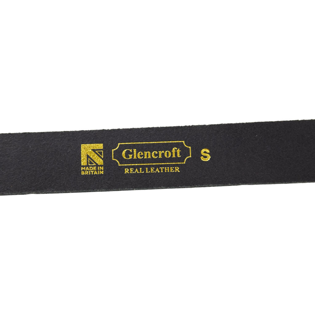 Glencroft Black Real Leather Belt
