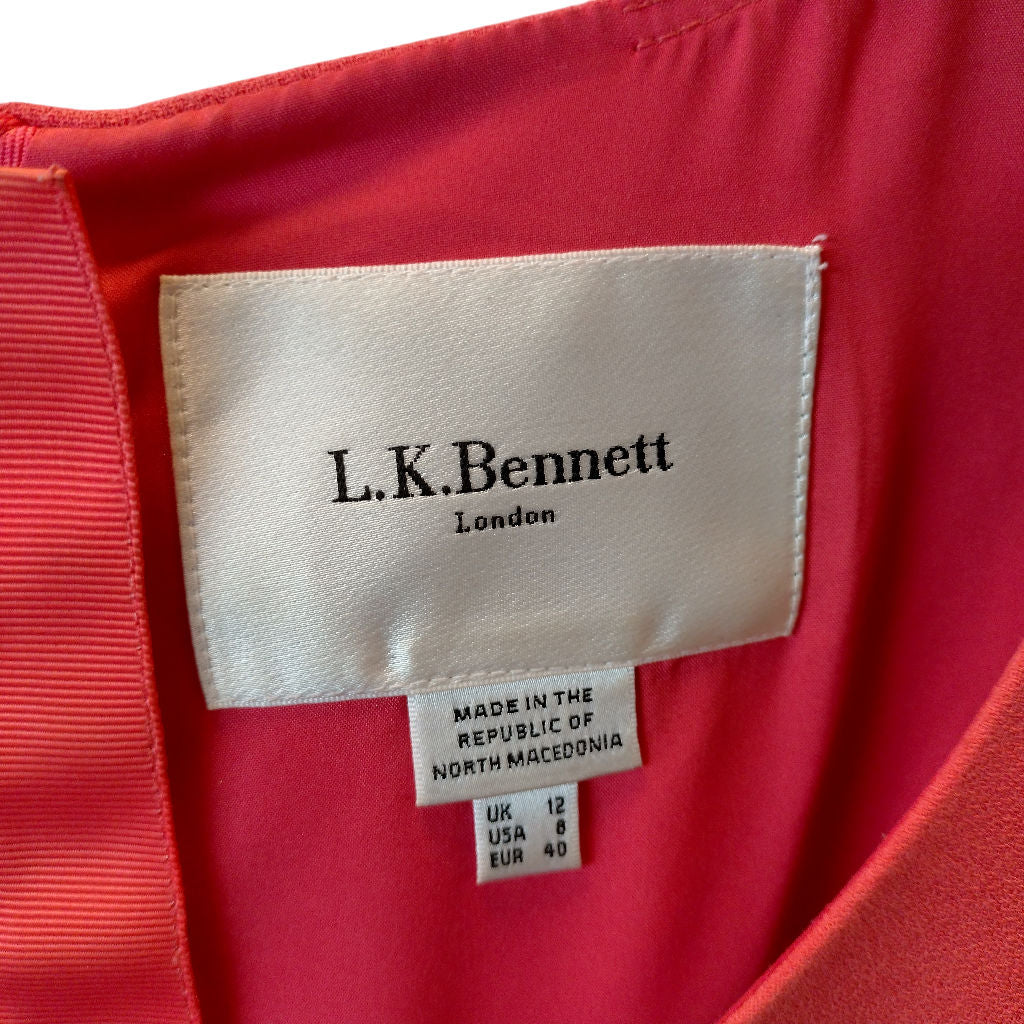 L.K. Bennett Pink Josephine Dress